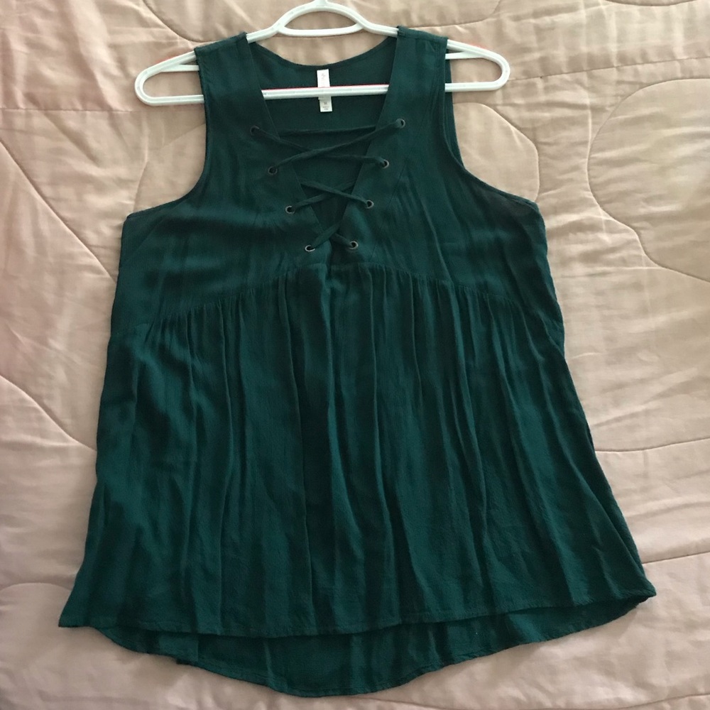 Hunter Green Fashion Tank Top